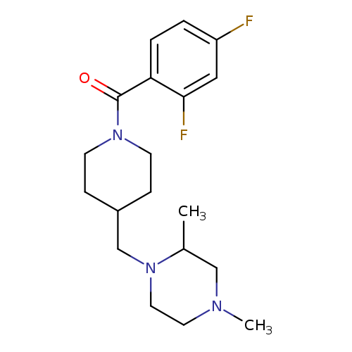 1-{[1-(2,4-difluorobenzoyl)piperidin-4-yl]methyl}-2,4-dimethylpiperazine