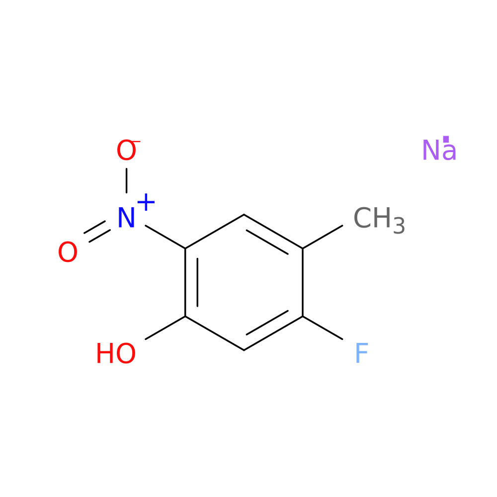 5-fluoro-4-methyl-2-nitro-phenol;sodium salt