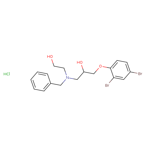 1-[benzyl(2-hydroxyethyl)amino]-3-(2,4-dibromophenoxy)propan-2-ol hydrochloride