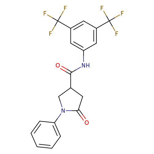 N-[3,5-bis(trifluoromethyl)phenyl]-5-oxo-1-phenyl-3-pyrrolidinecarboxamide