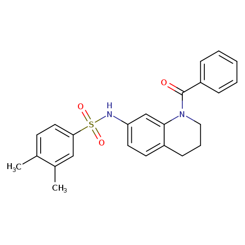 N-(1-benzoyl-1,2,3,4-tetrahydroquinolin-7-yl)-3,4-dimethylbenzene-1-sulfonamide