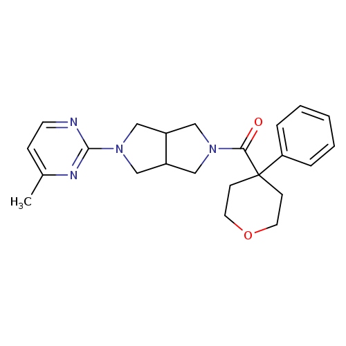 4-methyl-2-[5-(4-phenyloxane-4-carbonyl)-octahydropyrrolo[3,4-c]pyrrol-2-yl]pyrimidine