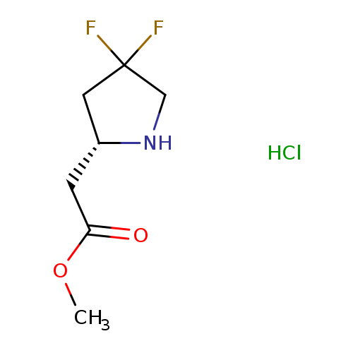 methyl2-[(2R)-4,4-difluoropyrrolidin-2-yl]acetatehydrochloride