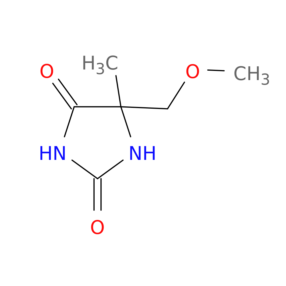 5-(methoxymethyl)-5-methylimidazolidine-2,4-dione