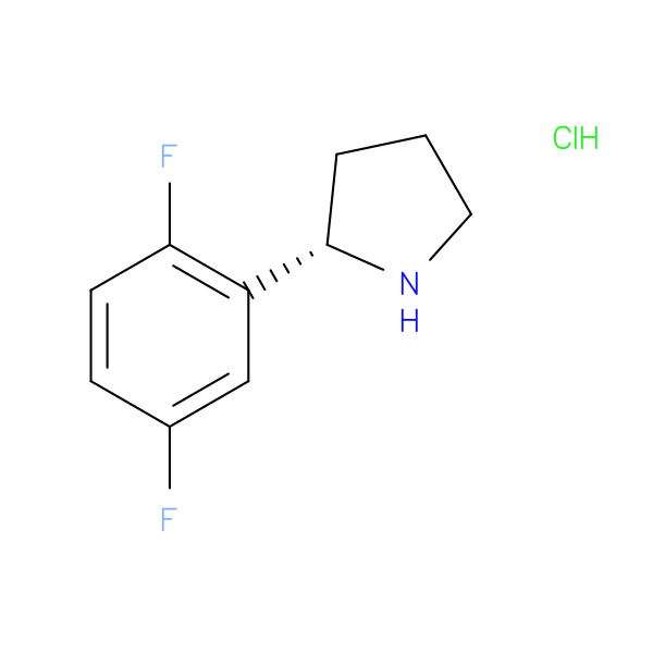 Pyrrolidine, 2-(2,5-difluorophenyl)-, hydrochloride (1:1), (2S)-