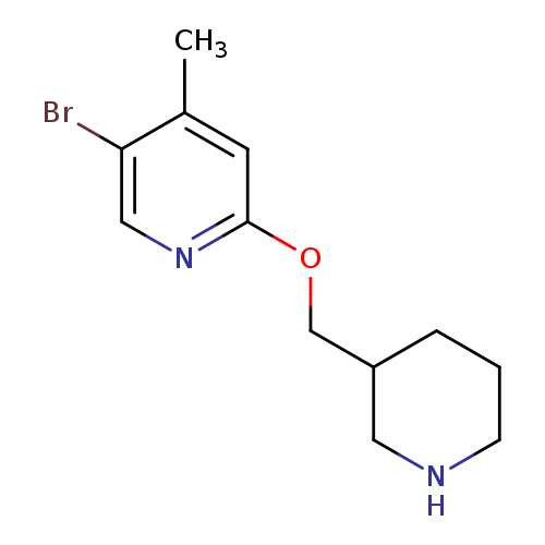 5-Bromo-4-methyl-2-[(piperidin-3-yl)methoxy]pyridine