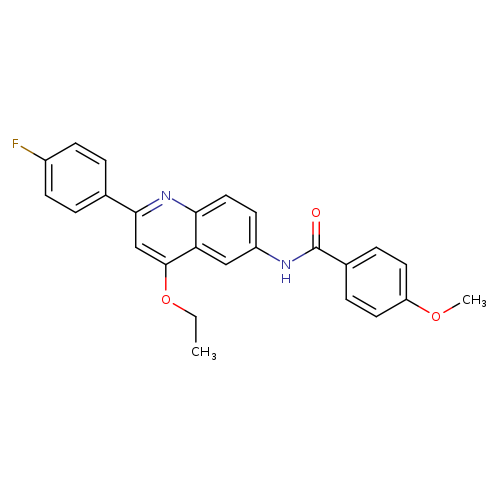 N-[4-ethoxy-2-(4-fluorophenyl)quinolin-6-yl]-4-methoxybenzamide