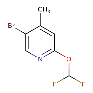 5-Bromo-2-(difluoromethoxy)-4-methylpyridine