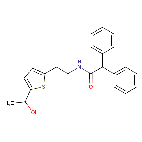 N-{2-[5-(1-hydroxyethyl)thiophen-2-yl]ethyl}-2,2-diphenylacetamide
