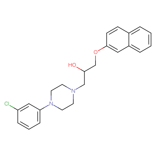 1-[4-(3-chlorophenyl)piperazin-1-yl]-3-(naphthalen-2-yloxy)propan-2-ol