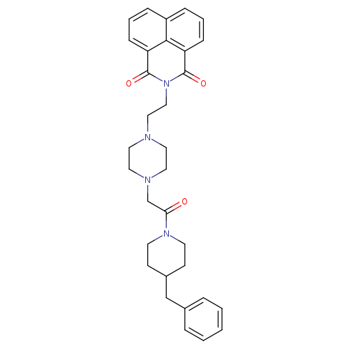 3-(2-{4-[2-(4-benzylpiperidin-1-yl)-2-oxoethyl]piperazin-1-yl}ethyl)-3-azatricyclo[7.3.1.0^{5,13}]trideca-1(13),5,7,9,11-pentaene-2,4-dione