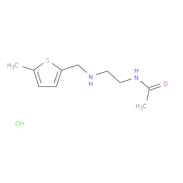 N-(2-{[(5-methylthiophen-2-yl)methyl]amino}ethyl)acetamide hydrochloride