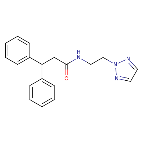 3,3-diphenyl-N-[2-(2H-1,2,3-triazol-2-yl)ethyl]propanamide