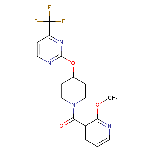 2-{[1-(2-methoxypyridine-3-carbonyl)piperidin-4-yl]oxy}-4-(trifluoromethyl)pyrimidine