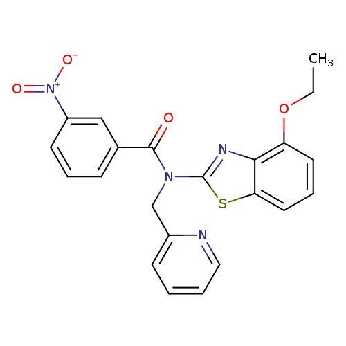 N-(4-ethoxy-1,3-benzothiazol-2-yl)-3-nitro-N-[(pyridin-2-yl)methyl]benzamide