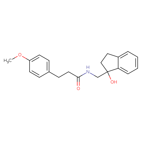 N-[(1-hydroxy-2,3-dihydro-1H-inden-1-yl)methyl]-3-(4-methoxyphenyl)propanamide