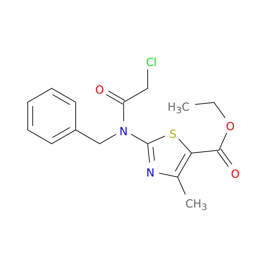 ethyl 2-(N-benzyl-2-chloroacetamido)-4-methyl-1,3-thiazole-5-carboxylate
