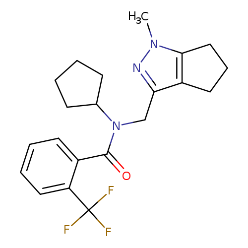 N-cyclopentyl-N-({1-methyl-1H,4H,5H,6H-cyclopenta[c]pyrazol-3-yl}methyl)-2-(trifluoromethyl)benzamide