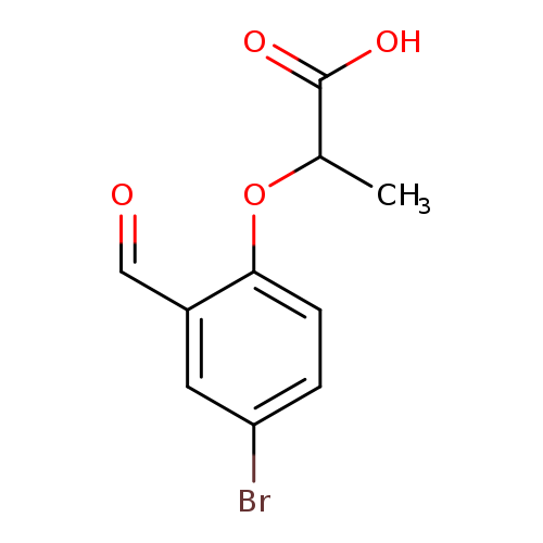 2-(4-bromo-2-formylphenoxy)propanoic acid