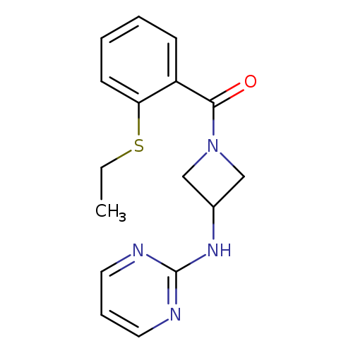 N-{1-[2-(ethylsulfanyl)benzoyl]azetidin-3-yl}pyrimidin-2-amine