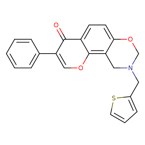 3-phenyl-9-[(thiophen-2-yl)methyl]-4H,8H,9H,10H-chromeno[8,7-e][1,3]oxazin-4-one