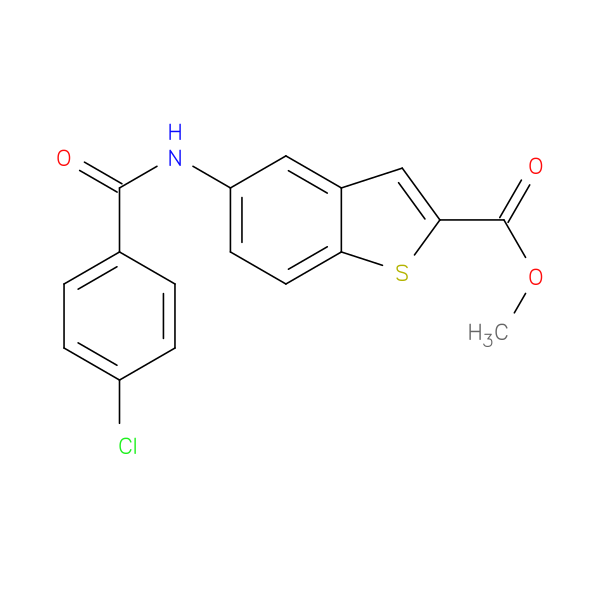 methyl 5-(4-chlorobenzamido)-1-benzothiophene-2-carboxylate