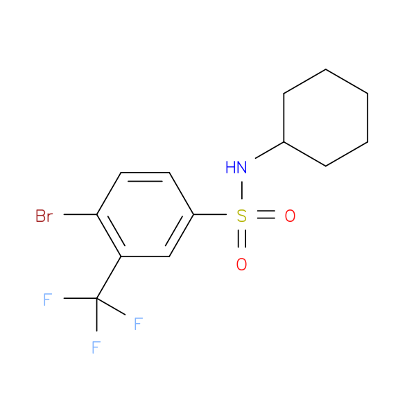 4-Bromo-N-cyclohexyl-3-(trifluoromethyl)benzenesulfonamide
