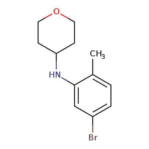 N-(5-bromo-2-methylphenyl)oxan-4-amine