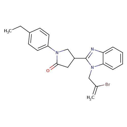 4-[1-(2-bromoprop-2-en-1-yl)-1H-1,3-benzodiazol-2-yl]-1-(4-ethylphenyl)pyrrolidin-2-one