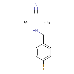 2-((4-Fluorobenzyl)amino)-2-methylpropanenitrile