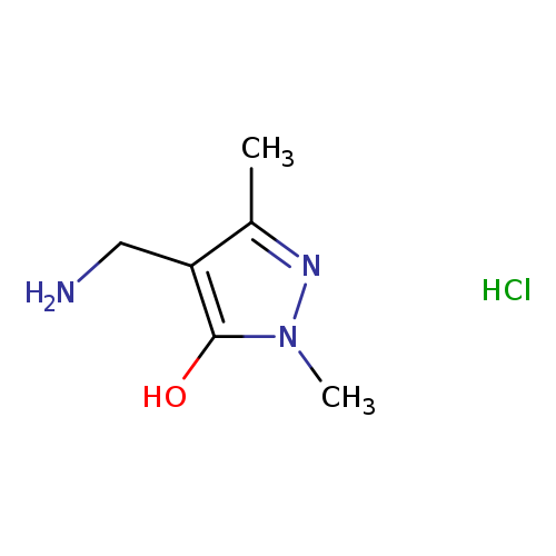 4-(aminomethyl)-1,3-dimethyl-1H-pyrazol-5-ol hydrochloride