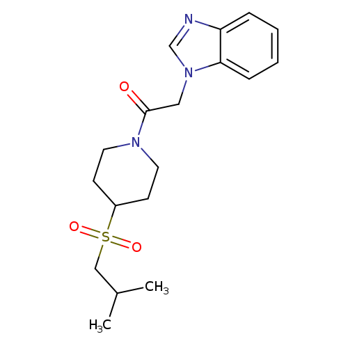 2-(1H-1,3-benzodiazol-1-yl)-1-[4-(2-methylpropanesulfonyl)piperidin-1-yl]ethan-1-one