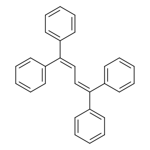 Benzene, 1,1',1'',1'''-(1,3-butadiene-1,4-diylidene)tetrakis-