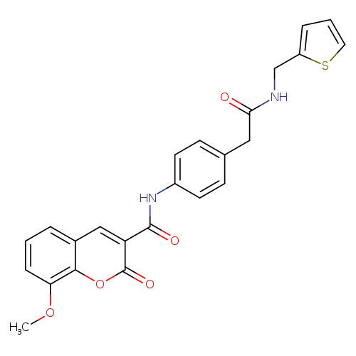 8-methoxy-2-oxo-N-[4-({[(thiophen-2-yl)methyl]carbamoyl}methyl)phenyl]-2H-chromene-3-carboxamide