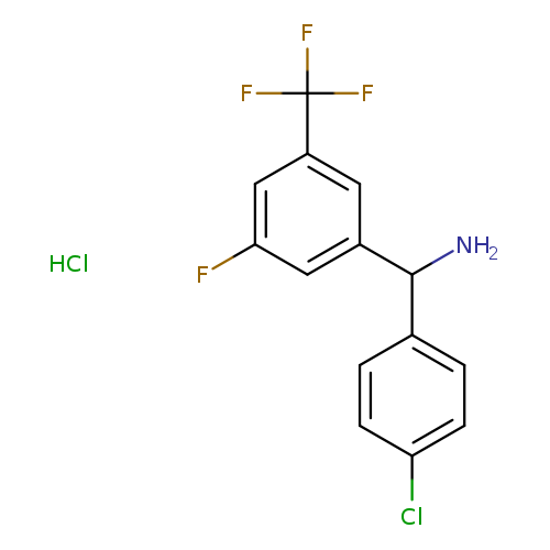(4-chlorophenyl)[3-fluoro-5-(trifluoromethyl)phenyl]methanamine hydrochloride
