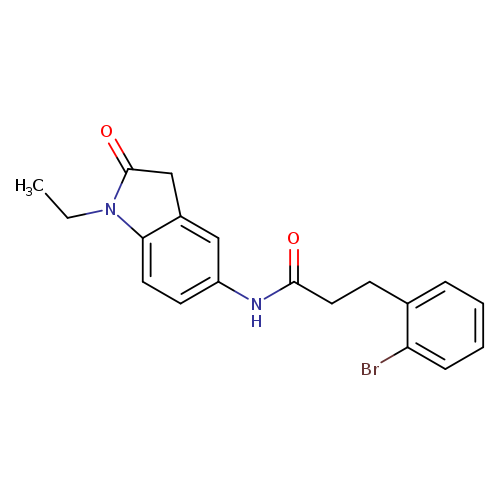 3-(2-bromophenyl)-N-(1-ethyl-2-oxo-2,3-dihydro-1H-indol-5-yl)propanamide