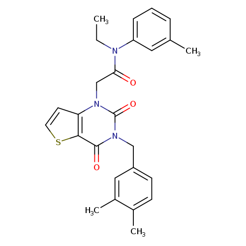 2-{3-[(3,4-dimethylphenyl)methyl]-2,4-dioxo-1H,2H,3H,4H-thieno[3,2-d]pyrimidin-1-yl}-N-ethyl-N-(3-methylphenyl)acetamide