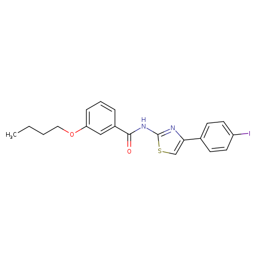3-butoxy-N-[4-(4-iodophenyl)-1,3-thiazol-2-yl]benzamide
