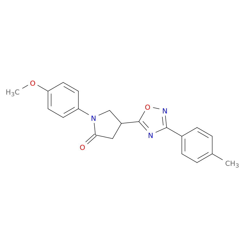 1-(4-methoxyphenyl)-4-[3-(4-methylphenyl)-1,2,4-oxadiazol-5-yl]pyrrolidin-2-one