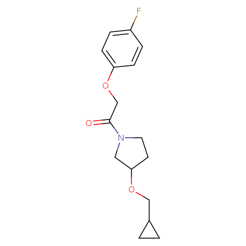 1-[3-(cyclopropylmethoxy)pyrrolidin-1-yl]-2-(4-fluorophenoxy)ethan-1-one