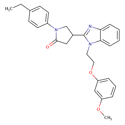 1-(4-ethylphenyl)-4-{1-[2-(3-methoxyphenoxy)ethyl]-1H-1,3-benzodiazol-2-yl}pyrrolidin-2-one