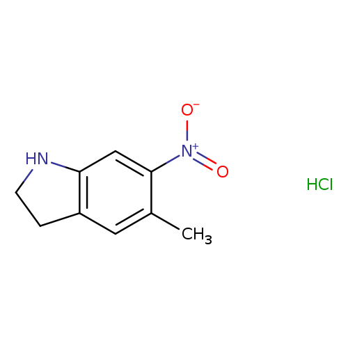 5-methyl-6-nitro-2,3-dihydro-1H-indole hydrochloride