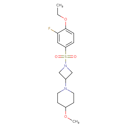 1-[1-(4-ethoxy-3-fluorobenzenesulfonyl)azetidin-3-yl]-4-methoxypiperidine