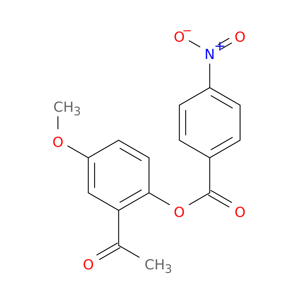 2-acetyl-4-methoxyphenyl 4-nitrobenzoate
