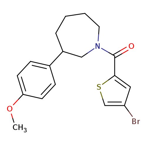 1-(4-bromothiophene-2-carbonyl)-3-(4-methoxyphenyl)azepane