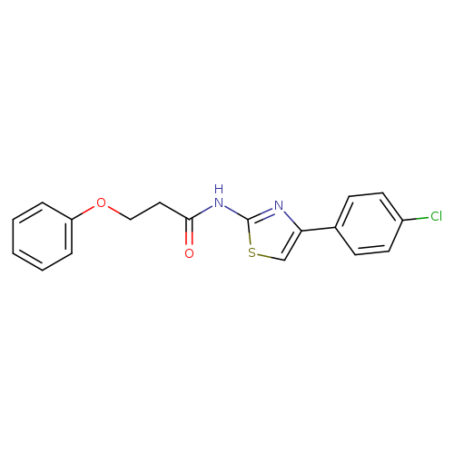 N-[4-(4-chlorophenyl)-1,3-thiazol-2-yl]-3-phenoxypropanamide