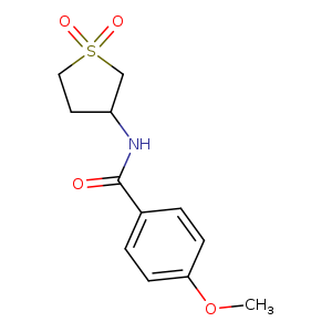 N-(1,1-dioxotetrahydro-1H-1lambda~6~-thiophen-3-yl)-4-methoxybenzamide