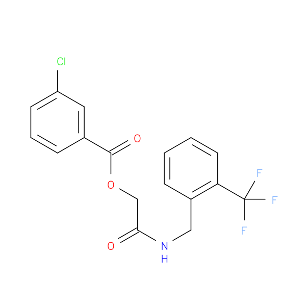 ({[2-(trifluoromethyl)phenyl]methyl}carbamoyl)methyl 3-chlorobenzoate