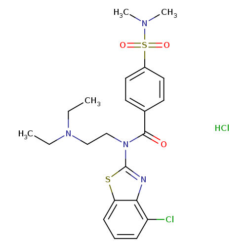 N-(4-chloro-1,3-benzothiazol-2-yl)-N-[2-(diethylamino)ethyl]-4-(dimethylsulfamoyl)benzamide hydrochloride