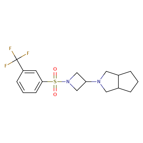 3-{octahydrocyclopenta[c]pyrrol-2-yl}-1-[3-(trifluoromethyl)benzenesulfonyl]azetidine